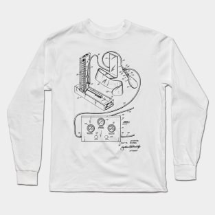 Blood Pressure Taking Device Vintage Patent Hand Drawing Long Sleeve T-Shirt